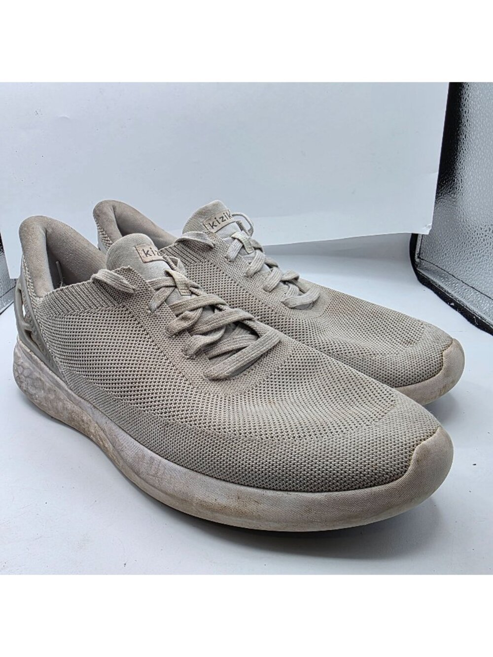 Kizik Athens Mens Size 12 Gray Hands Free Sneakers Lightweight Casual Shoes